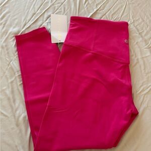 NEW athleta pink ultra high rise elation leggings size L petite